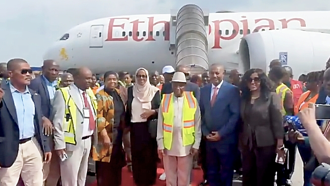 Pres. Boakai hails Ethiopian Airline return to Liberia